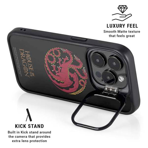 HBO House of the Dragon Red Tararyen Sigil iPhone 14 Pro Kickstand Case